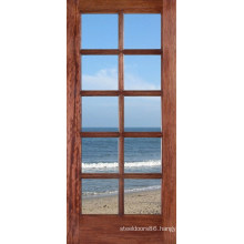 Modern Design Solid Wood Door with Glass Doors Prices